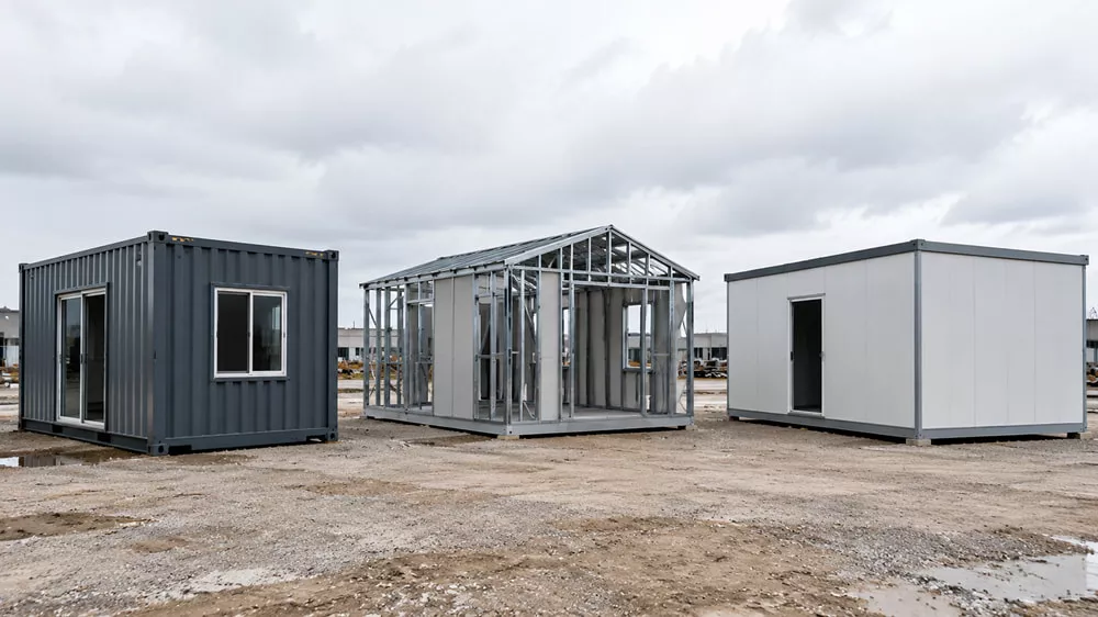 Container vs Light Gauge Steel vs Modular Panel